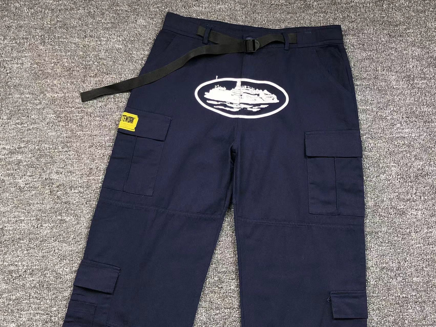Corteiz Guerillaz Cargos Navy