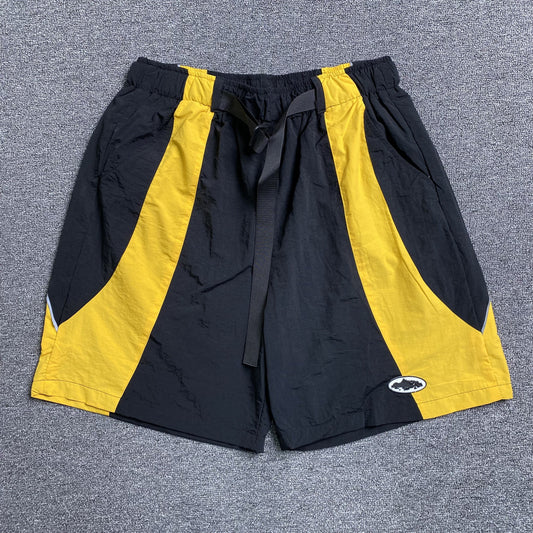 Corteiz Spring Shorts Black Yellow