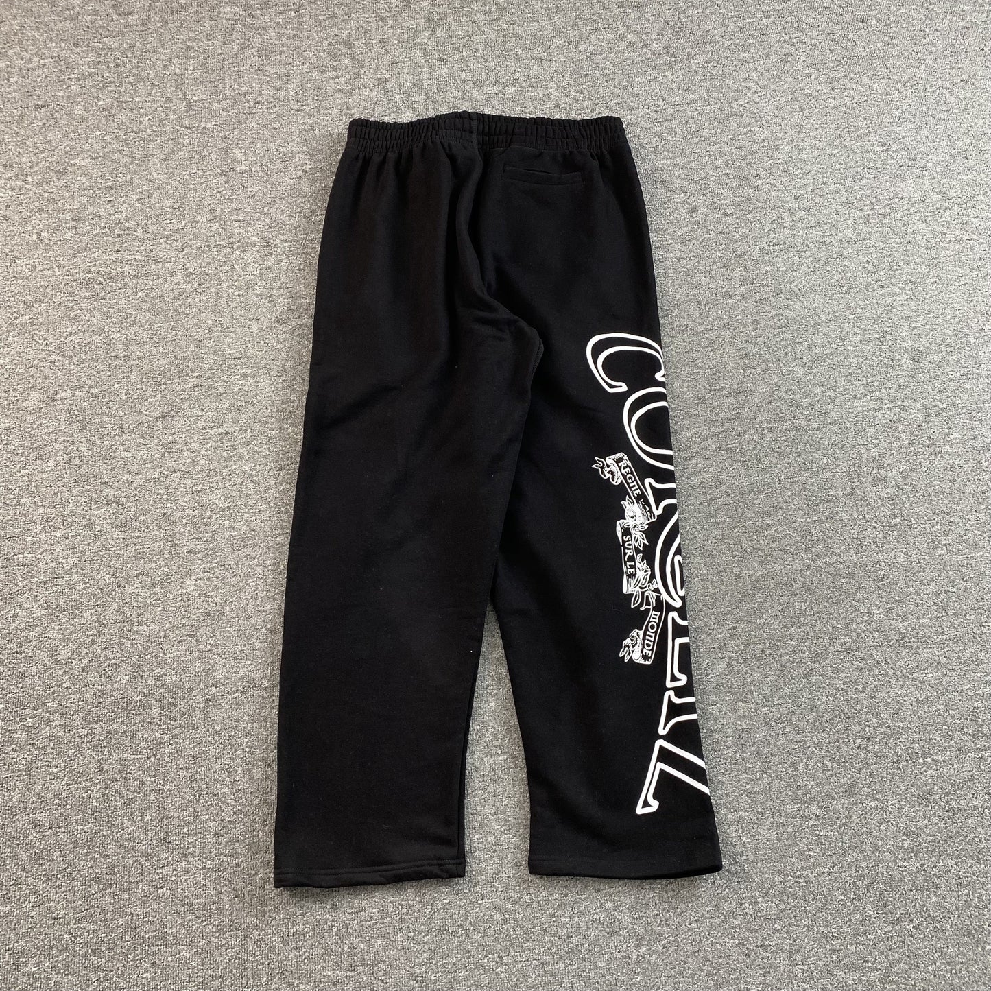 Corteiz Superior Royale Open Hem Pants Black