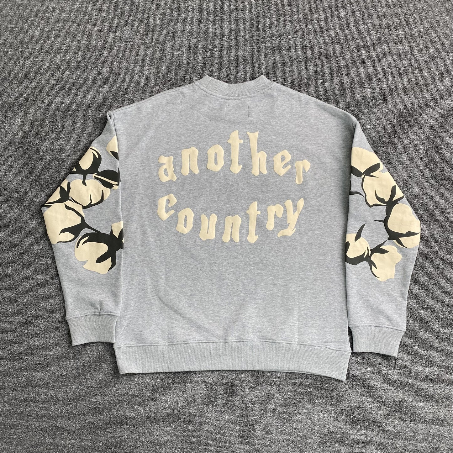 Denim Tears x CPFM Cactus Tears Crewneck Grey