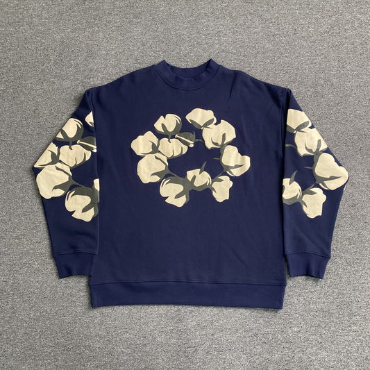 Denim Tears x CPFM Cactus Tears Crewneck Navy