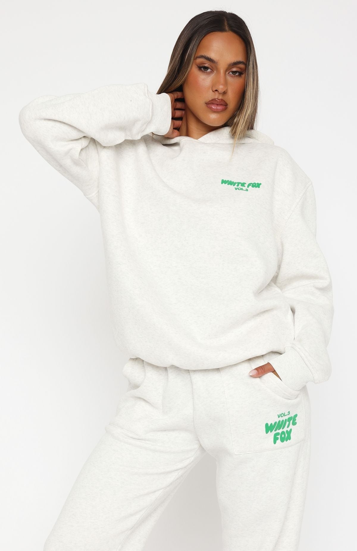 White Fox Offstage Hoodie Glacier Grey
