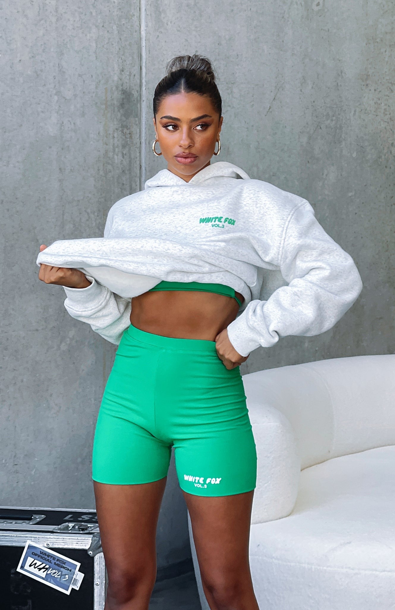 White Fox Offstage Hoodie Glacier Grey