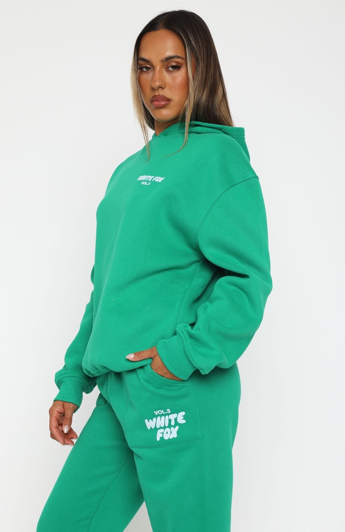 White Fox Offstage Hoodie Amazon/ Green