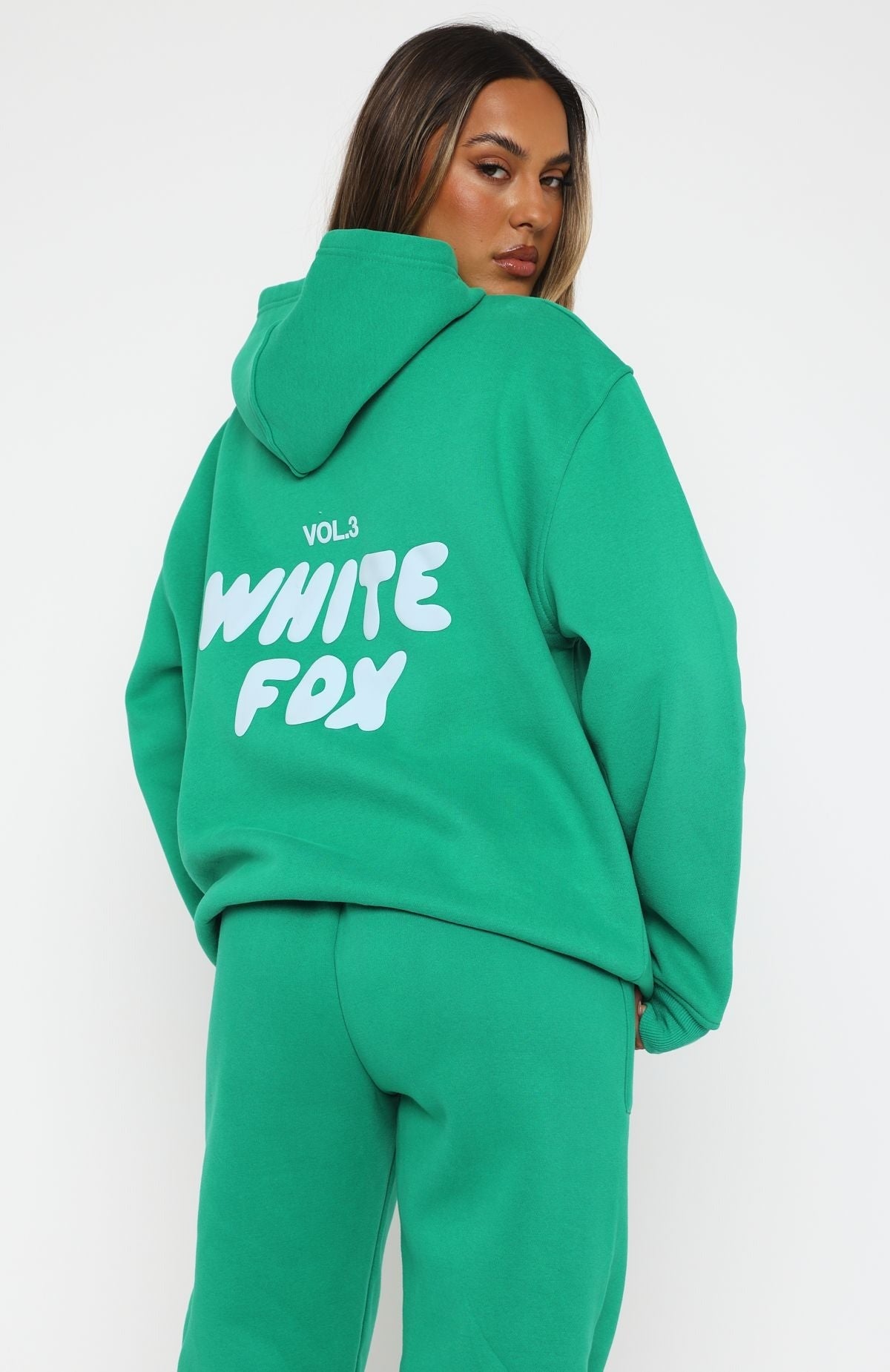 White Fox Offstage Hoodie Amazon/ Green