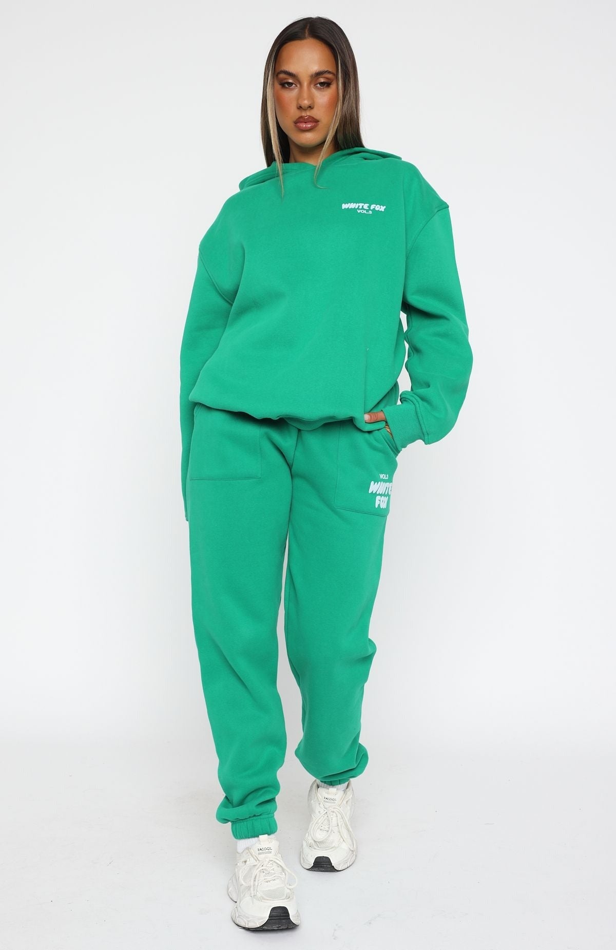 White Fox Offstage Hoodie Amazon/ Green
