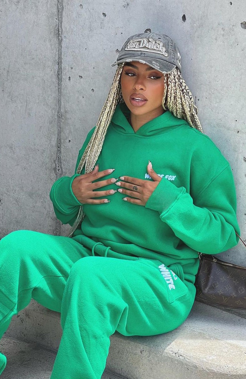 White Fox Offstage Hoodie Amazon/ Green