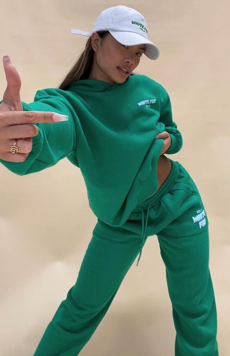 White Fox Offstage Hoodie Amazon/ Green