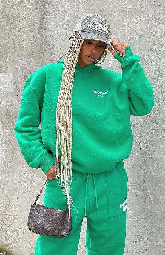 White Fox Offstage Hoodie Amazon/ Green