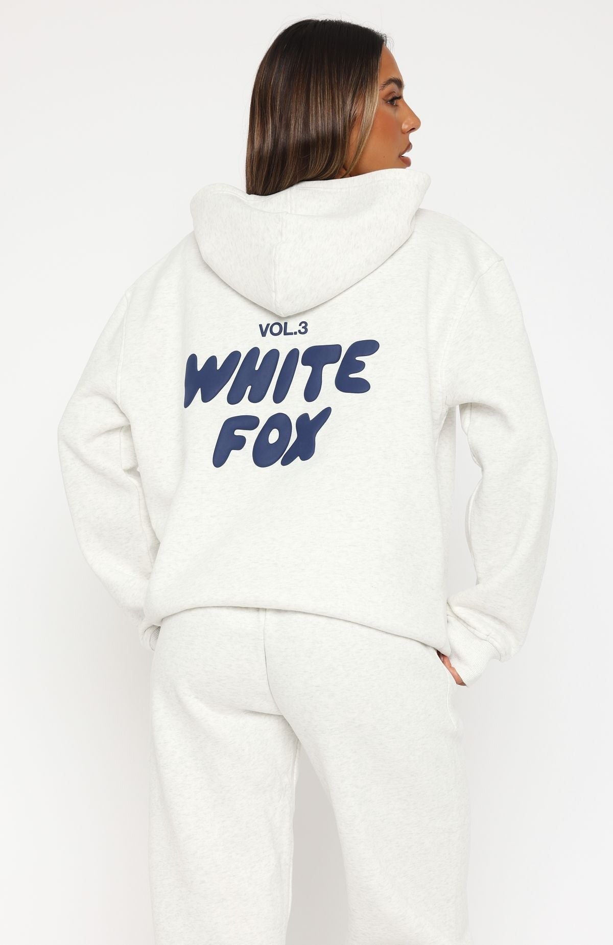 White Fox Offstage Hoodie Mineral Grey