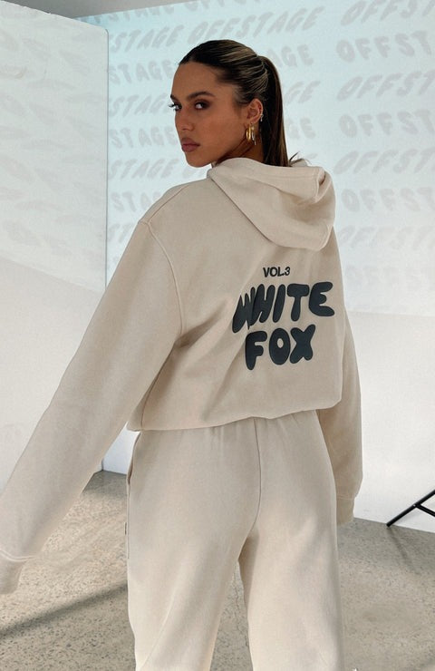 White Fox Offstage Hoodie Pebble/Beige