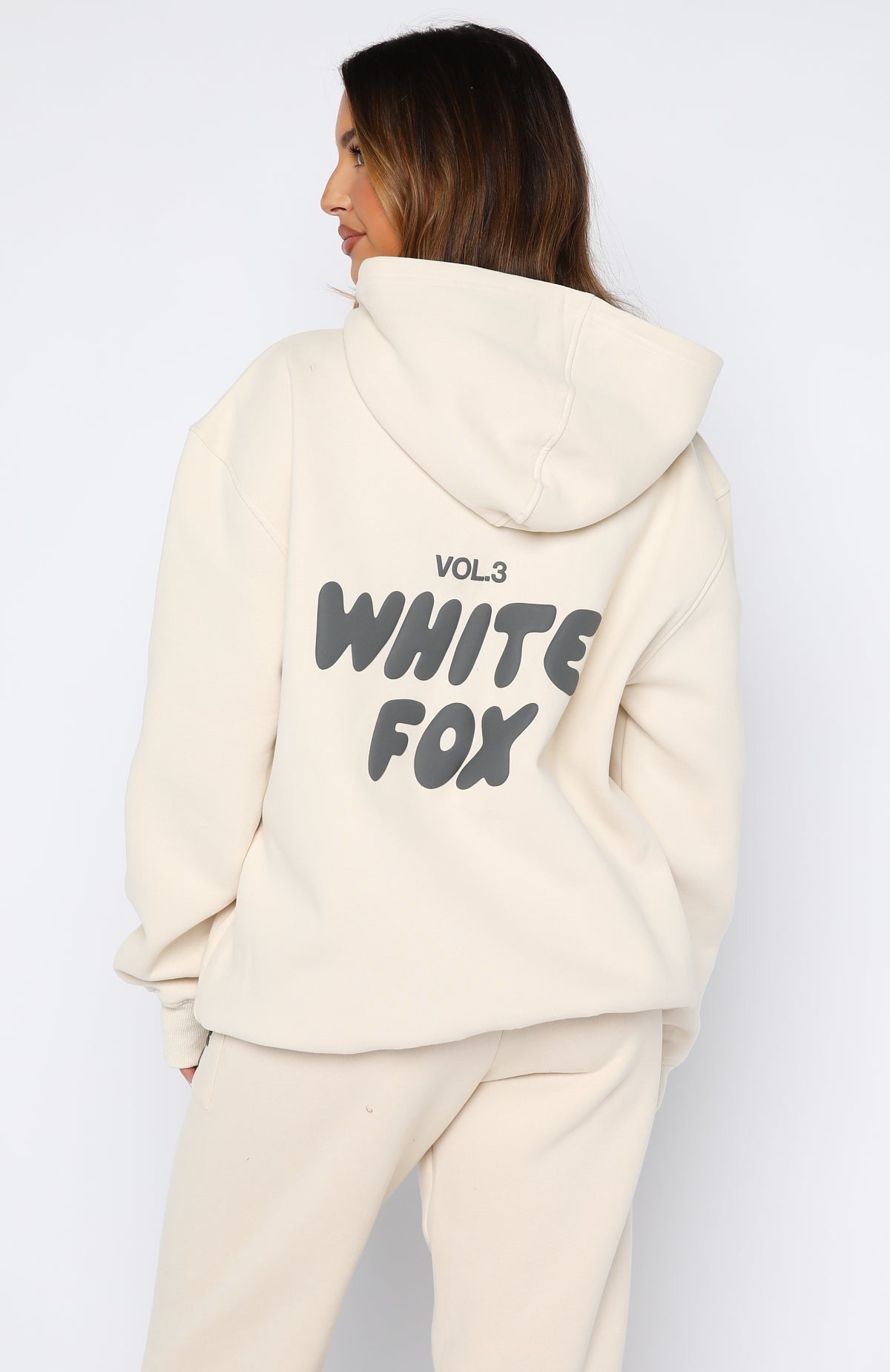 White Fox Offstage Hoodie Pebble/Beige