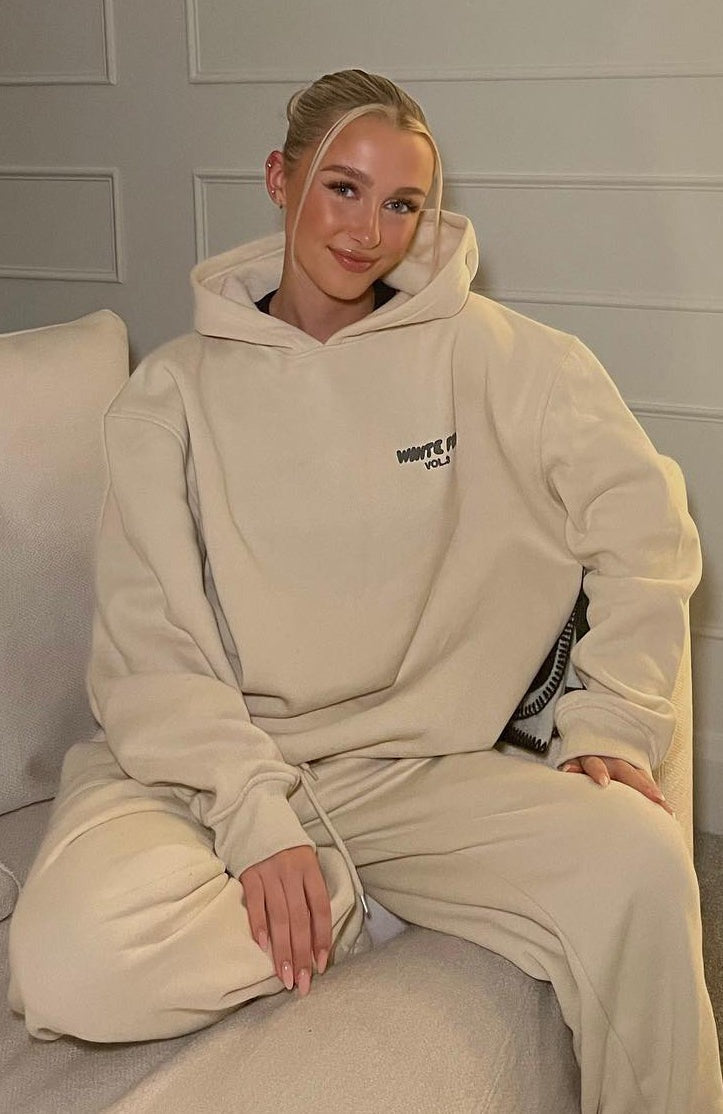 White Fox Offstage Hoodie Pebble/Beige