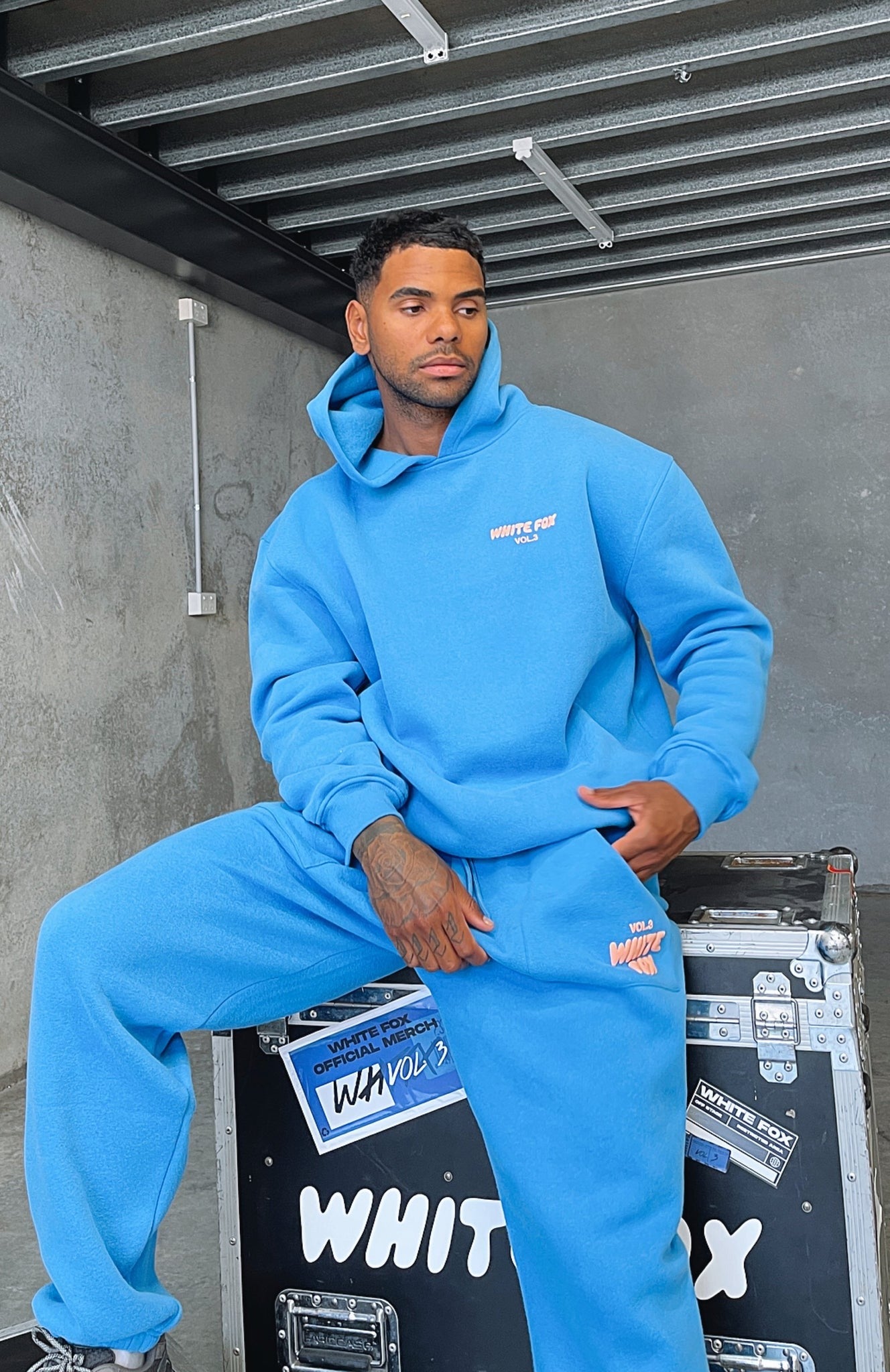 White Fox Azure Offstage Hoodie/ Blue