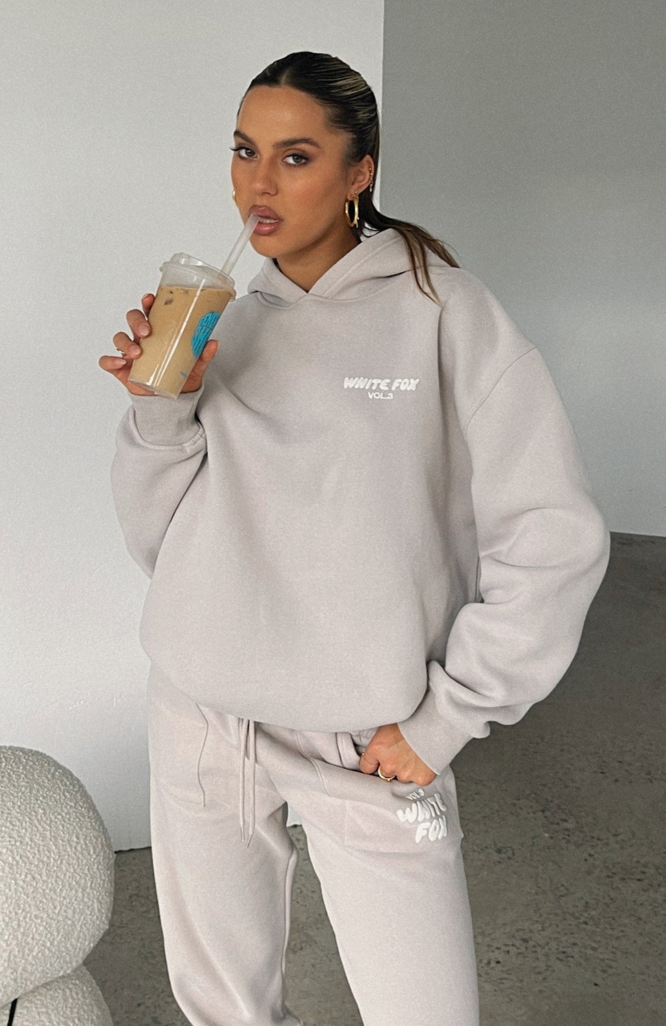 White Fox Offstage Hoodie Moon