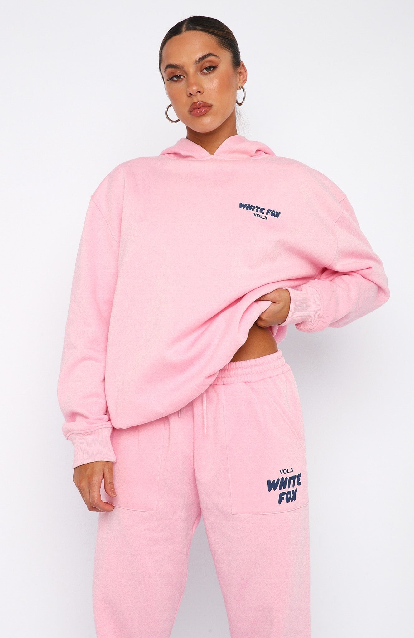 White Fox Offstage Hoodie Posy Pink