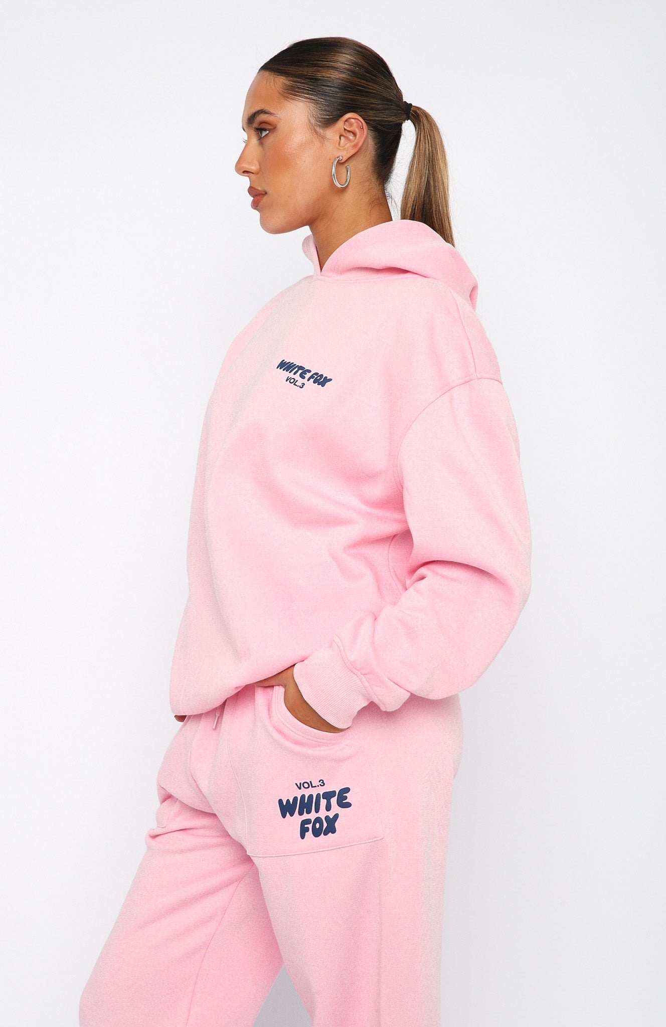 White Fox Offstage Hoodie Posy Pink