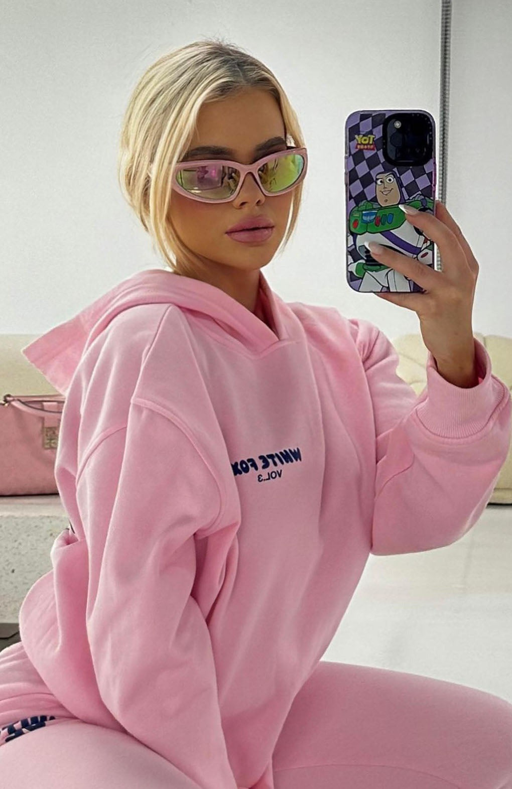 White Fox Offstage Hoodie Posy Pink