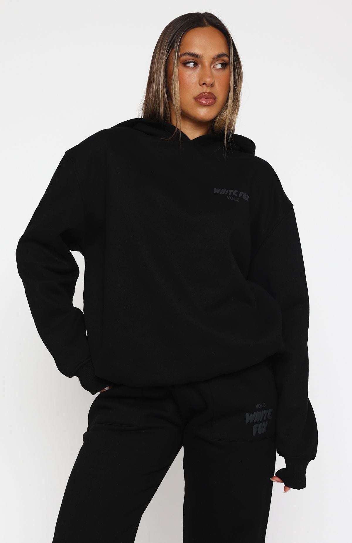 White Fox Offstage Hoodie Onyx/Black