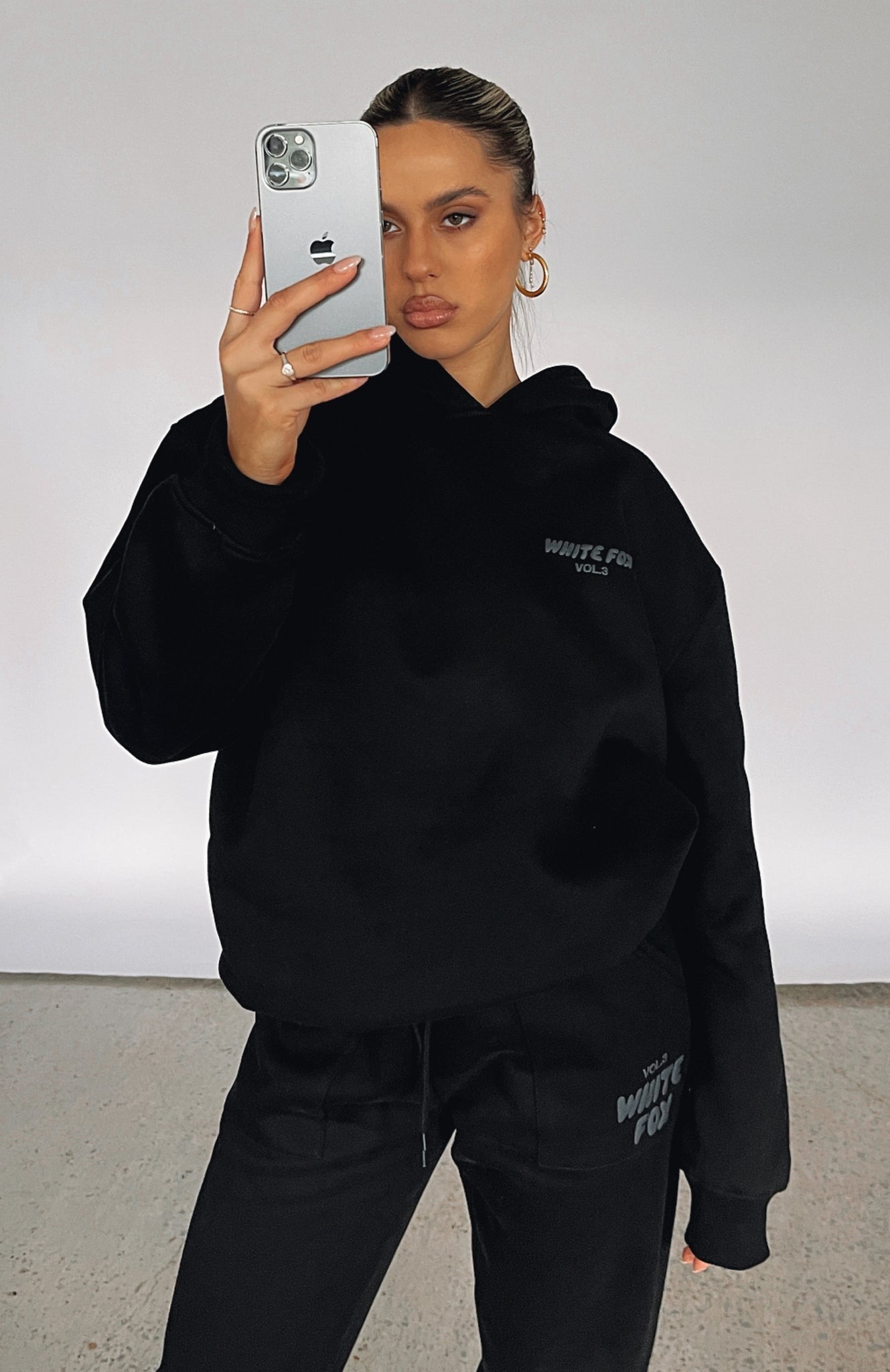 White Fox Offstage Hoodie Onyx/Black