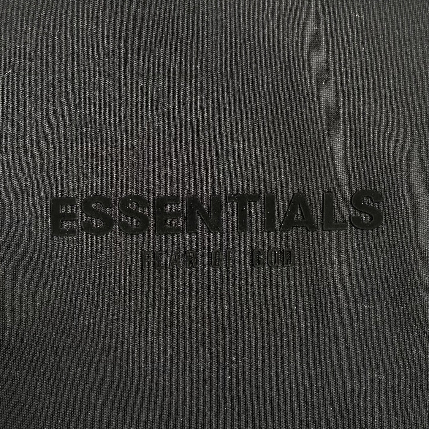 Fear Of God Essentials Small Logo Tee Jet Black