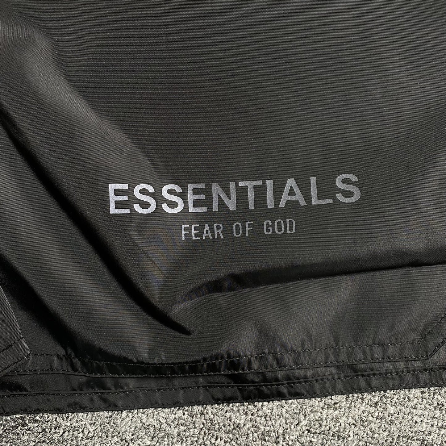 Fear of God Essentials Volley Shorts Black Reflective
