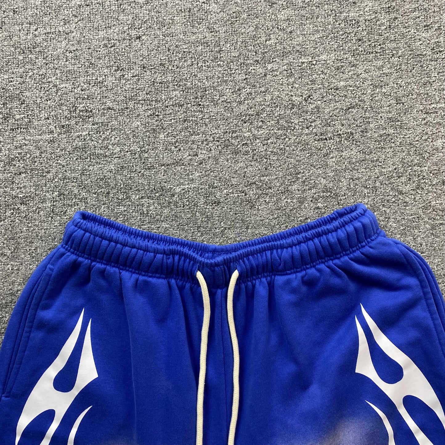 Hellstar Flame Shorts Blue