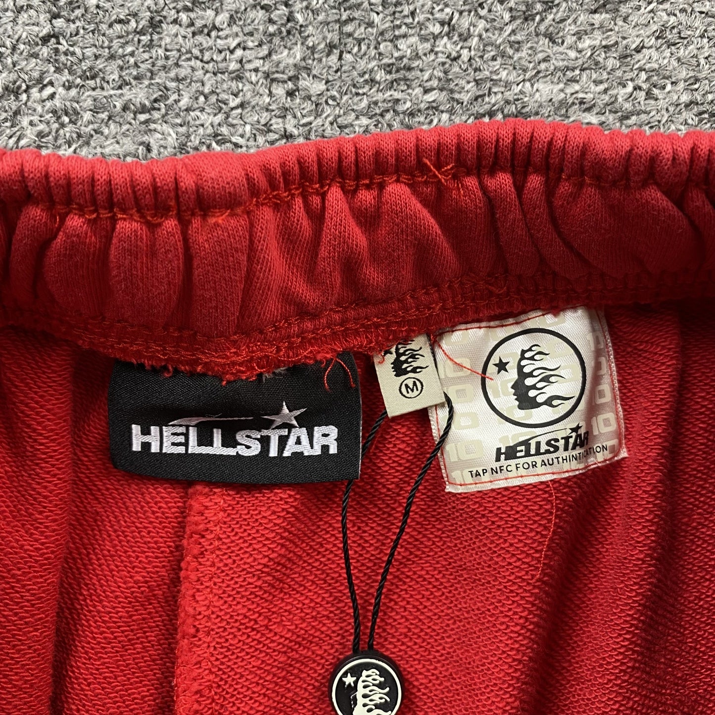 Hellstar Flame Shorts Red
