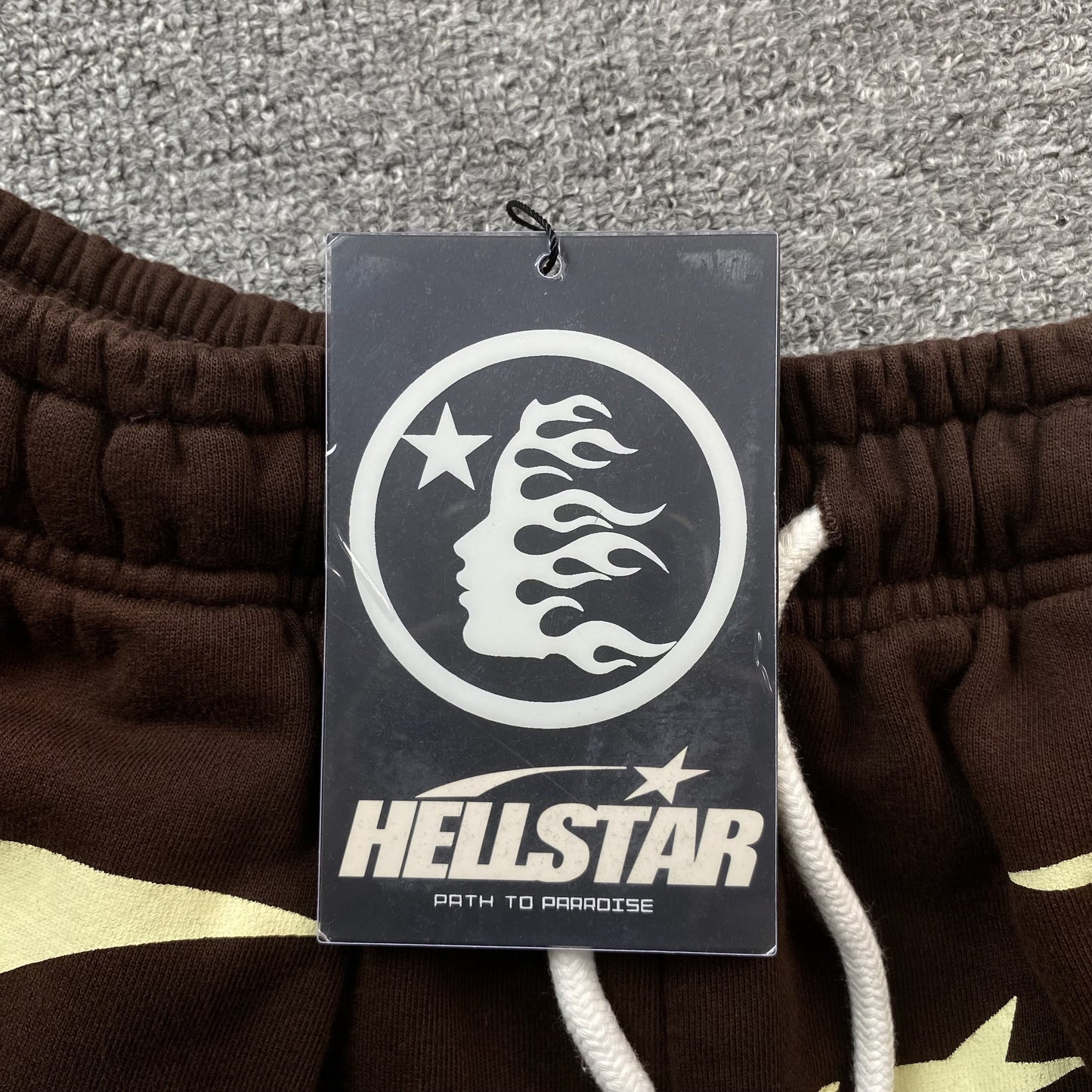 Hellstar Warm Up Shorts Brown