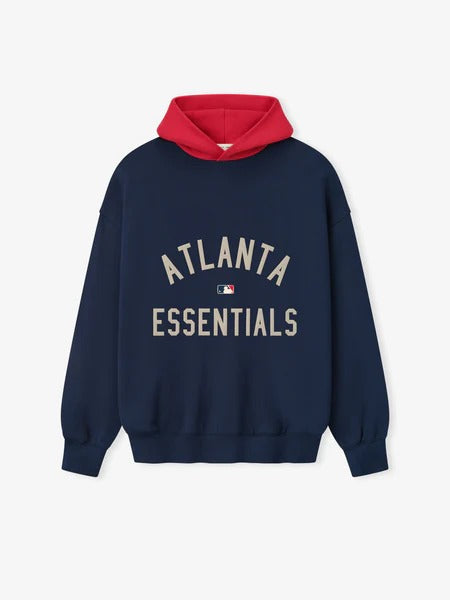 Essentials Braves Hoodie – Navy & Red