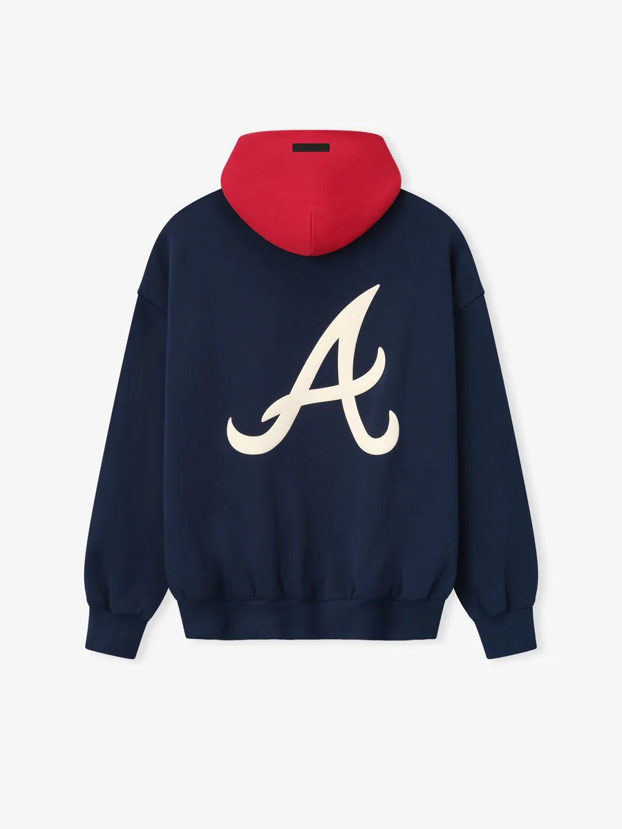 Essentials Braves Hoodie – Navy & Red