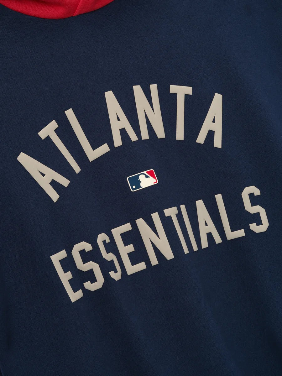 Essentials Braves Hoodie – Navy & Red