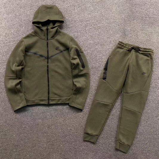 Nike Tech Fleece Tracksuit Green