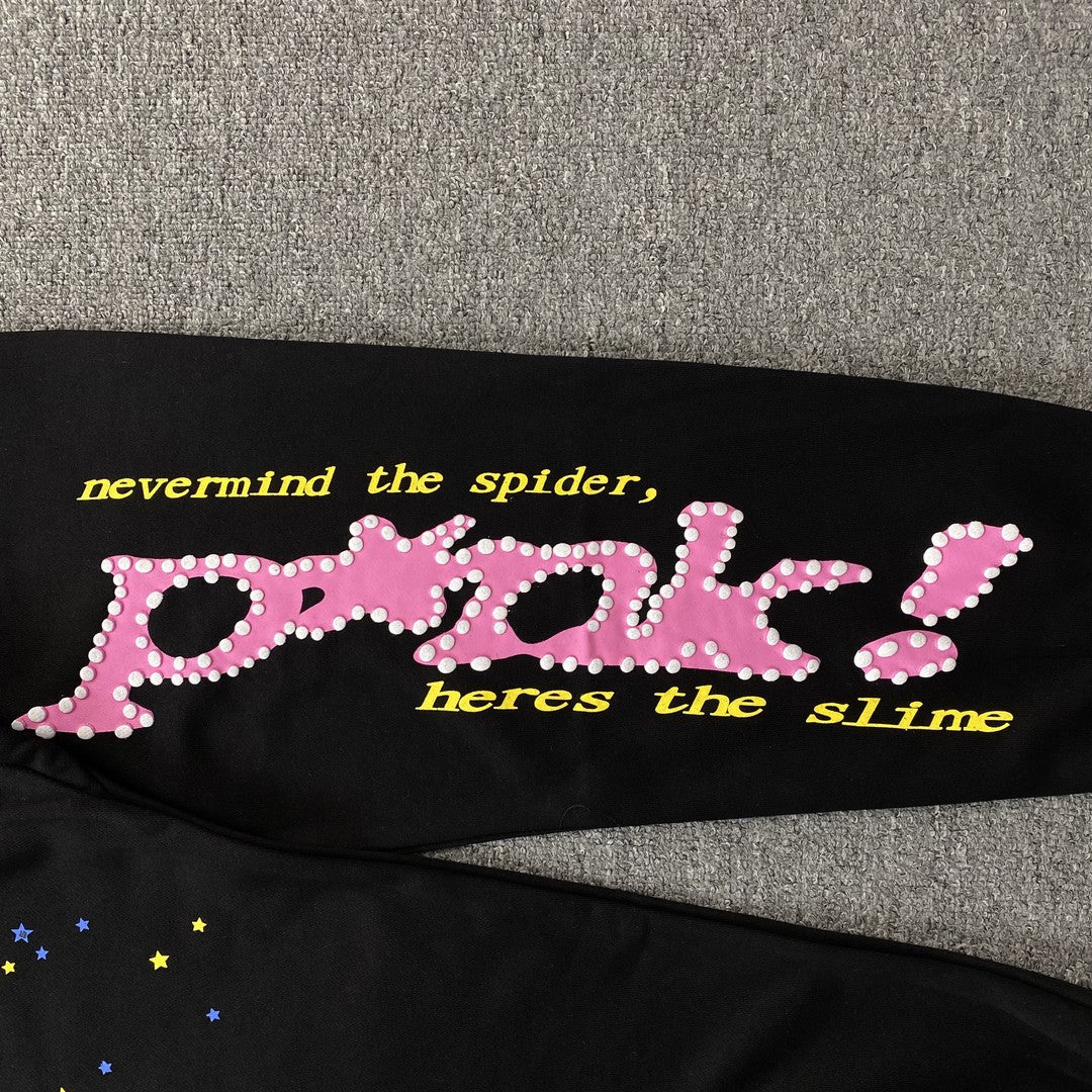 Sp5der P*Nk Sweatpants Black
