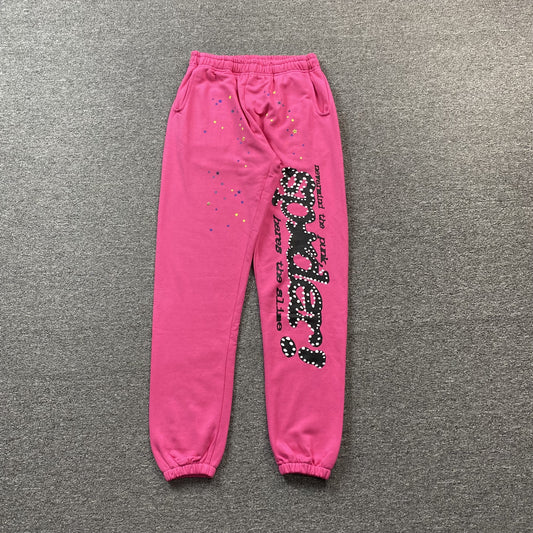 Sp5der P*Nk V2 Sweatpants Pink