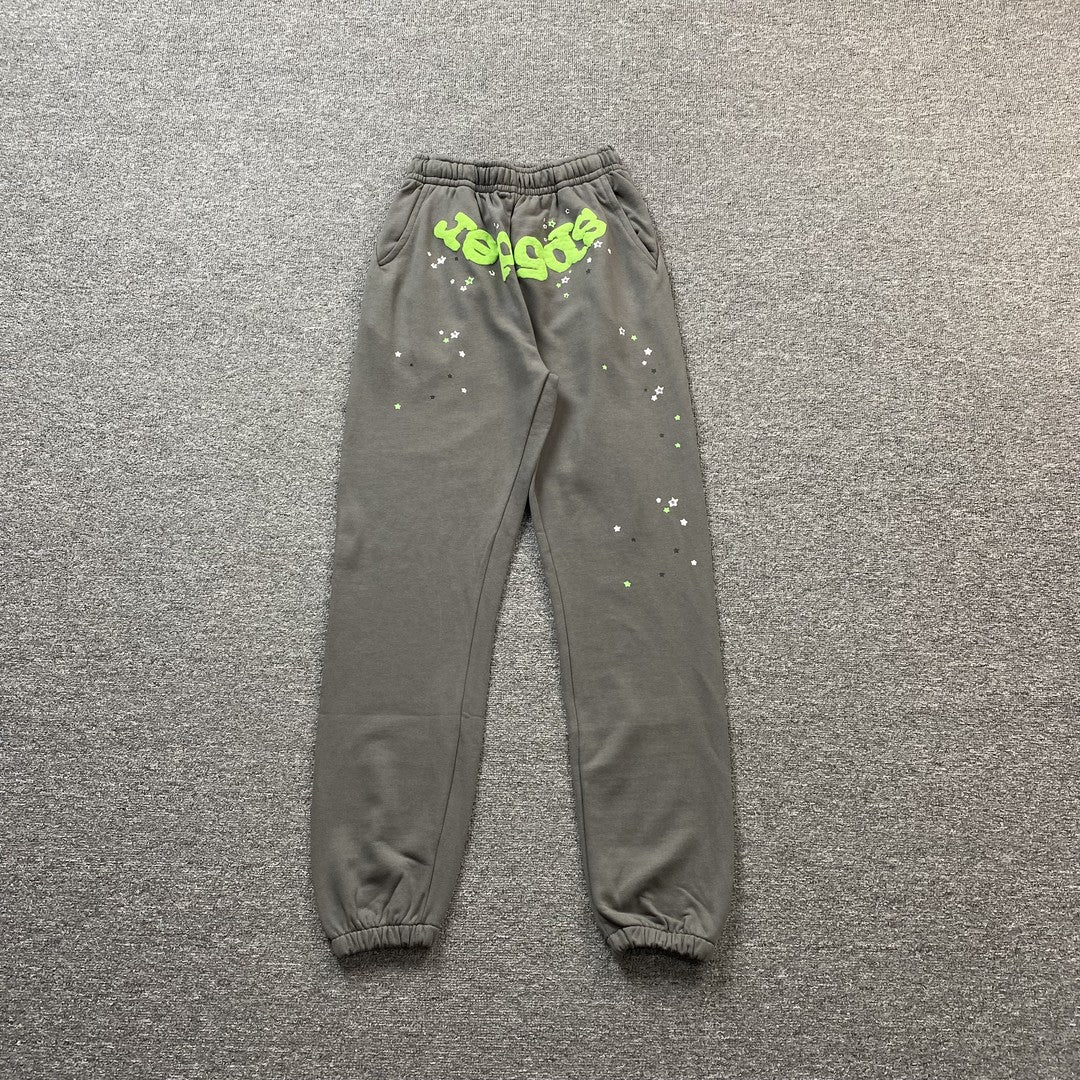 Sp5der Wait Web Sweatpants Slate Grey