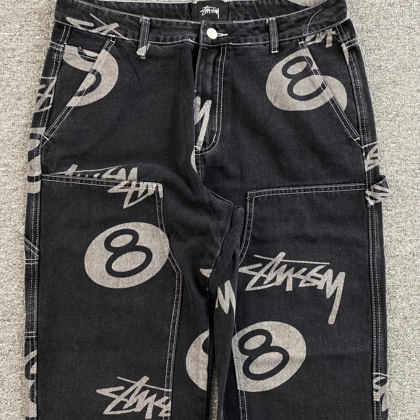 Stussy 8 Ball Jeans Black