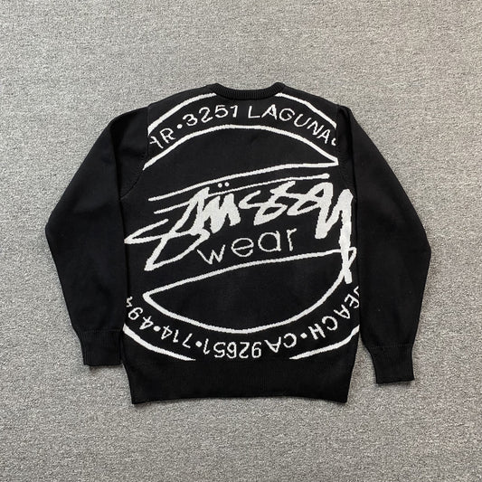 Stussy Laguna Icon Sweater Black