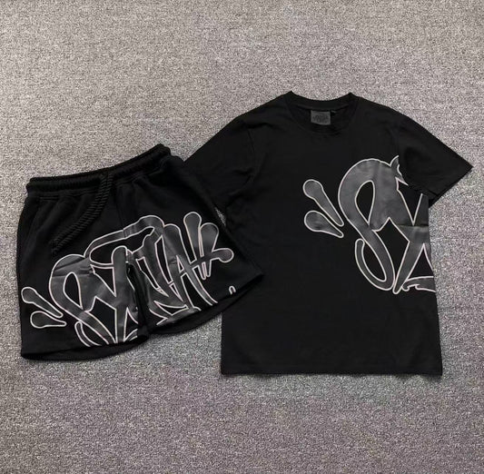 Syna World Syna Logo T-Shirt/Short Set Black