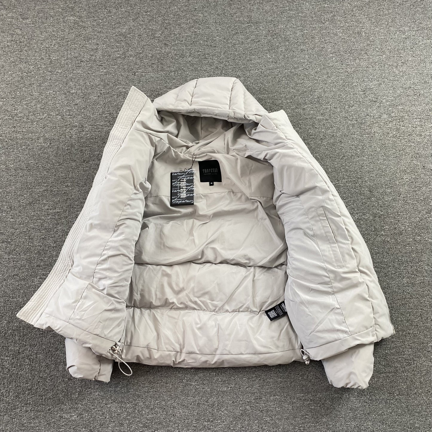 Trapstar Hyperdrive Technical Puffer Jacket Light Grey